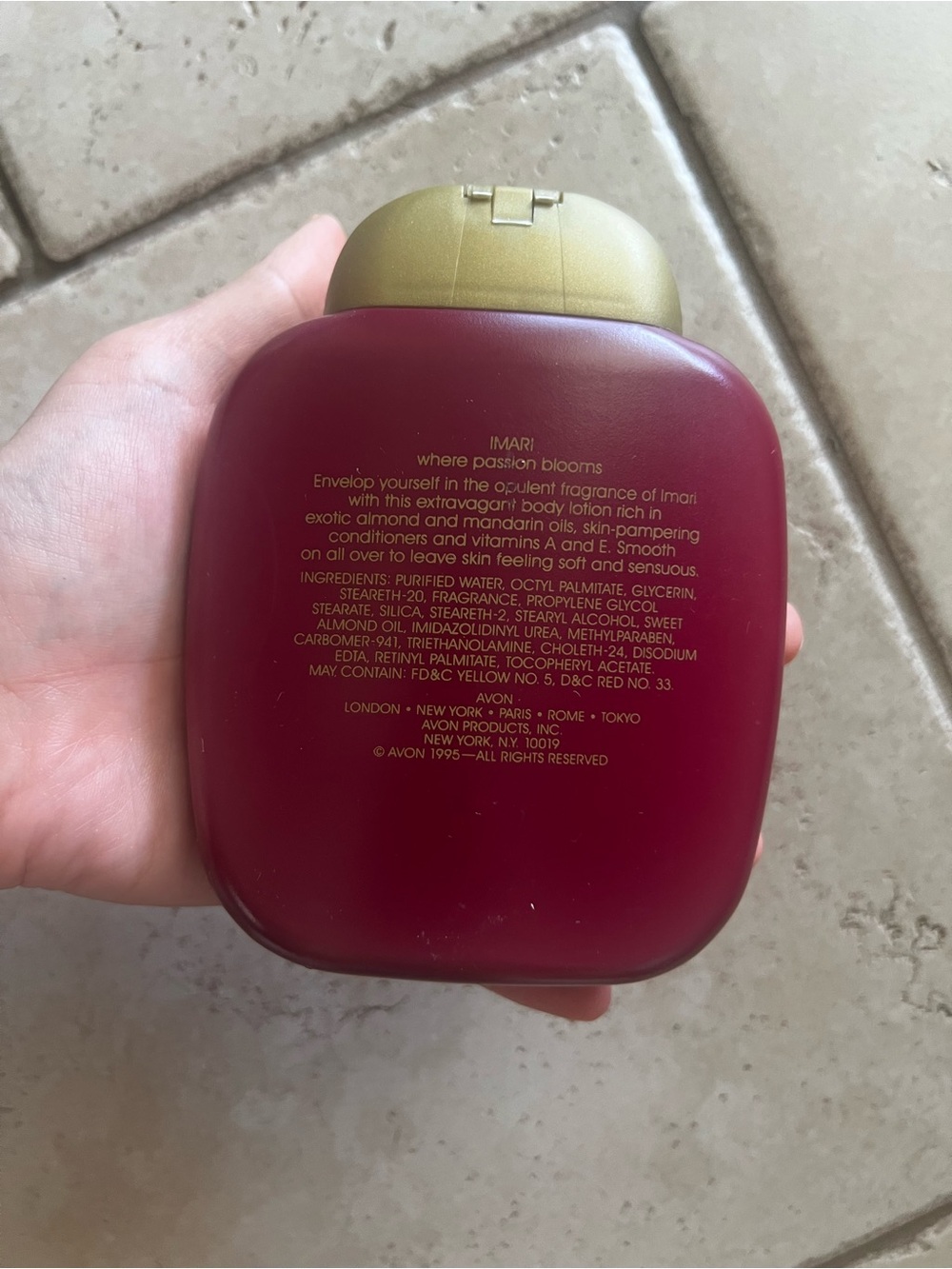Vintage Avon Imari Rich Indulgence Body Lotion 6.7 oz 1995 New - Picture 2 of 3